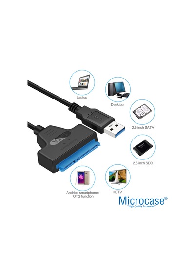 Usb 3.0 To 2.5 Inç Sata Hdd Ssd Çevirici Kablo - Al2625