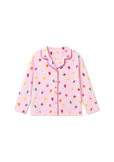 Harıbo Haribo Lisanslı Gömlek Yaka Uzun Kollu Desenli Pijama Takımı Pembe Harıbo Haribo Lisanslı Gömlek Yaka Uzun Kollu Desenli Pijama Takımı Pembe