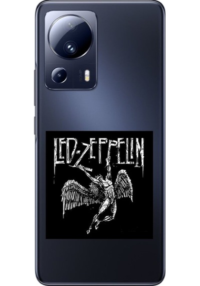 Xiaomi Mi 13 Lite Uyumlu Şeffaf Kılıf Led Zeppelin Tasarımlı