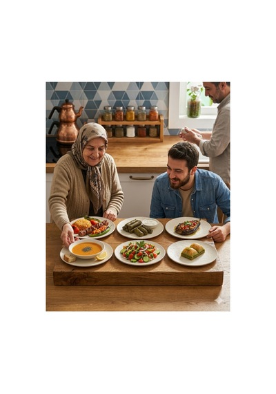 Premium 12'lı Mat Krem 17 Cm Melamin Servis Ve Pasta Tabağı Seti Sığ Kalın Tabak Kase Altı Krem