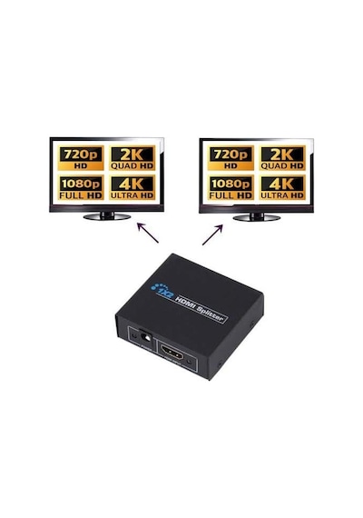 Px-5002 1080p 2k 4k Uhd 2 Port Hdmı Spliter Adaptörlü