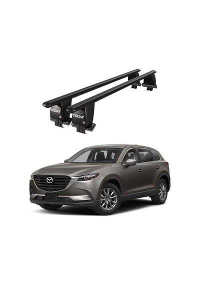 Royal Mazda Cx-9 Iı 2016 Ve Sonrası Uyumlu Siyah Kilitli Ara Atkı Port Bagaj Tavan Barı