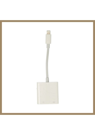 Bezos Apr22 Apple Uyumlu iPhone Otg 2in1 - Beyaz 22