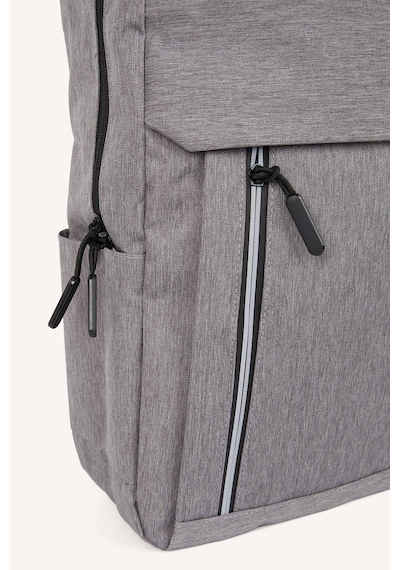 Defacto Dikey Ön Cepli Dokulu Erkek Sırt Çantası H9239axnsgr41 Gri-gr41