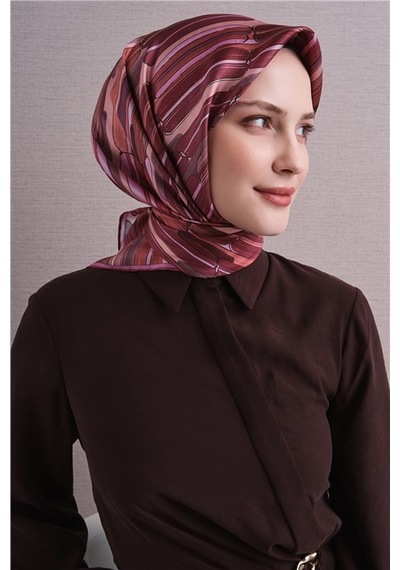 Armine Saf İpek Sura Eşarp 9616d 54 Bebek Mavi Adaçayı
