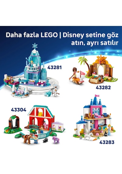 LEGO® ǀ Disney Lilo ve Stiç ile Plaj Eğlencesi 43280 – 4 Yaş Üzeri Çocuklar için 2 Karakter İçeren Oyuncak Yapım Seti (113 Parça)