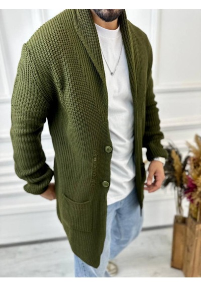 Elku Moda Hırka Örgülü Şal Yaka Cepli Lazer Kesim Yırtık Detaylı Tüylenmez Örgü Triko Hırka Yeşil Elku Moda Hırka Örgülü Şal Yaka Cepli Lazer Kesim Yırtık Detaylı Tüylenmez Örgü Triko Hırka Yeşil