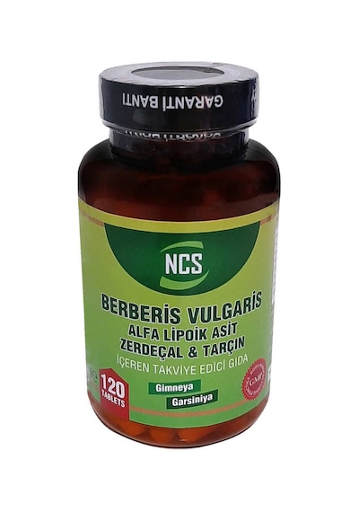 Ncs Berberis Vulgaris Alfa Lipoik Asit Tarçın Zerdeçal 120   Tablet