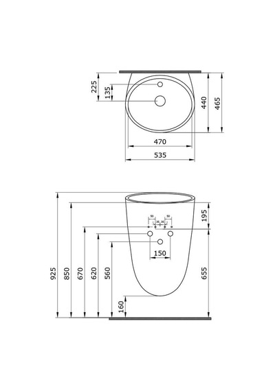 Bocchi Venezia Asma Monoblok Lavabo Mat Buz Mavi 1083-029-0126
