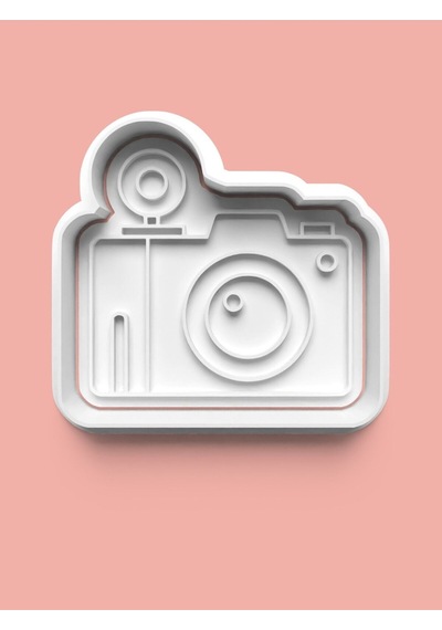 Kamera-fotoğraf Makinesi Figürü Kurabiye Kalıbı Ve Şeker Hamuru Kalıbı 4'lü Set