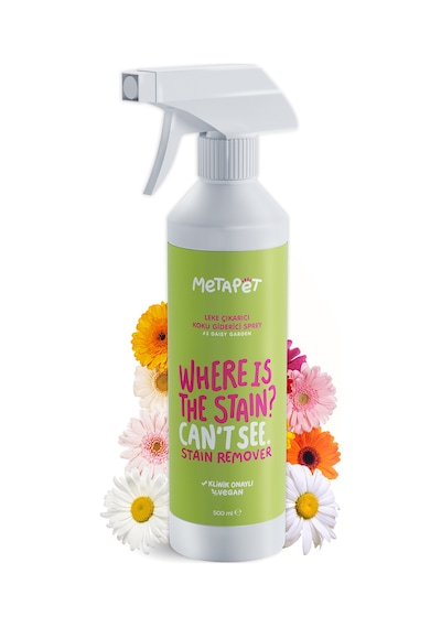 Metapet Doğal Çiçek Esanslı Köpek Leke Çıkarıcı Sprey İdrar Çiş Kokusu Giderici 500 ML