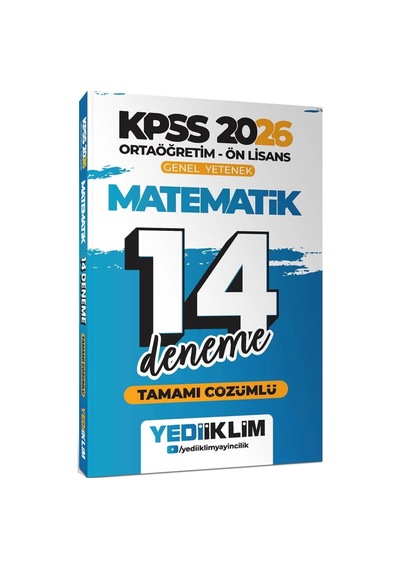 2026 Kpss Ortaöğretim Ön Lisans Genel Yetenek Matematik Tamamı Çözümlü 14 Deneme