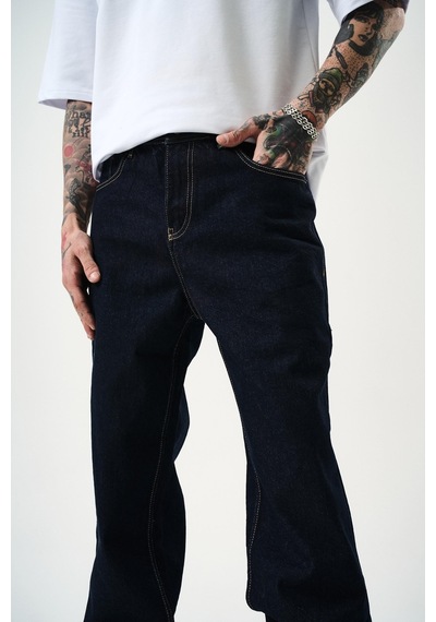 Respire Erkek Washed Baggy Pantolon Lacivert