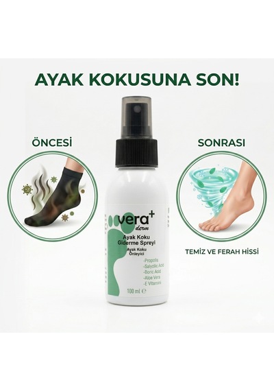 Hmd Bitkisel Ayak Koku Önleyici Ayak Kokusu Spreyi 100 Ml Terleme Önleyici Ve Nemlendirici Ayakkabı Koku Giderici