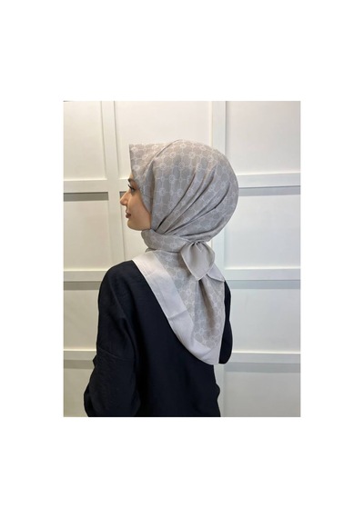 Aker Elegance Monogram Eşarp 1090500 Vizon Vizon