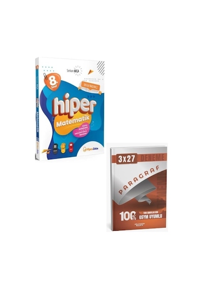 Hiper Zeka 2027 8. Sınıf Hiper Matematik Konu Anlatımlı Soru Bankası+ Kazandıran Paragraf