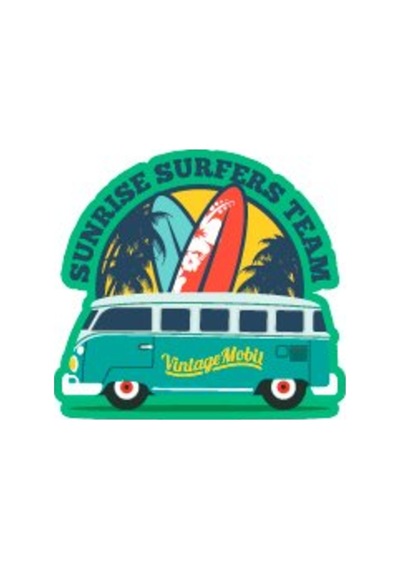 Bay Etiket Wwv7 Sunrise Surfer Team Sticker