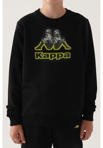 Kappa Erkek Çocuk Siyah Sweatshirt 5274-40880