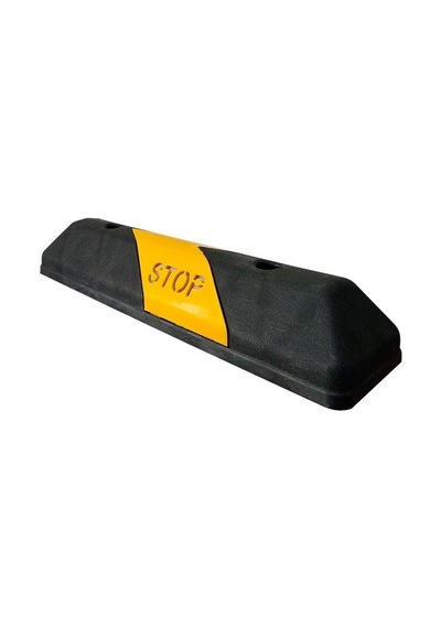 Plastik Oto Park Araç Stoperi 60x15x10 Cm Siyah-sarı
