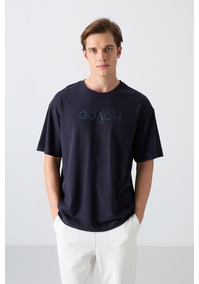 Tommy Life Lacivert Pamuklu Kalın Yumuşak Dokulu Oversize Fit Baskılı Erkek T-shirt - 88329 Lacivert Tommy Life Lacivert Pamuklu Kalın Yumuşak Dokulu Oversize Fit Baskılı Erkek T-shirt - 88329 Lacivert