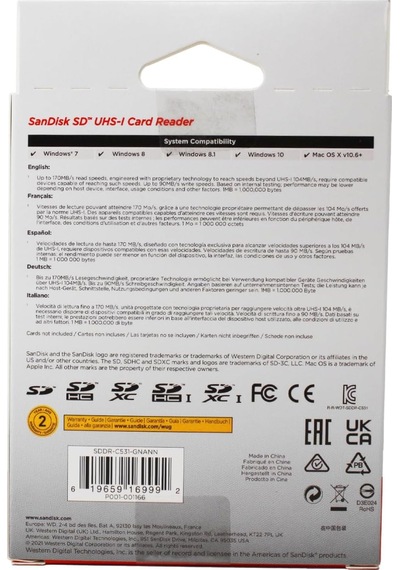 Sandisk Extreme Pro - Lecteur/enregistreur Taşınabilir Et Compact