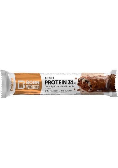 Born Wınner Deluxe Protein Bar Box / 12 X 64 G Crunchy Choco Brow