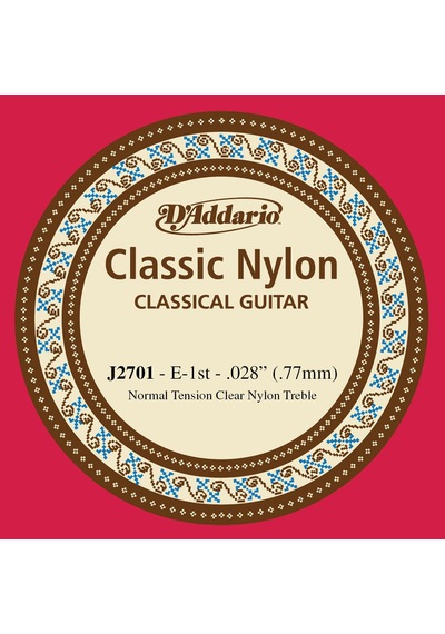 D'addario J2701 Student Nylon Klasik Gitar Tek Tel E-mi - Normal Tension - Naylon
