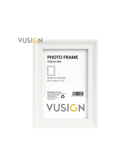 Vusıgn Vs656-wh Mdf Fotoğraf Çerçevesi 15x20 Cm Beyaz Kabartmalı Çerçeve Masaüstü Ve Duvar Askılı