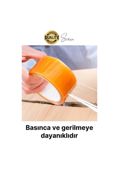 Ekstra Güçlü Yeni Formül 1 Adet 45 Mm X 100 Mt Koli Bandı Şeffaf Dayanıklı Bant Taşınma Ambalaj