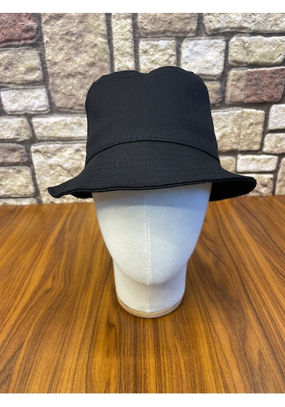 Hamze Bucket Kova Model Gabardin Kumaş Renkli Yazlık Şapka Siyah