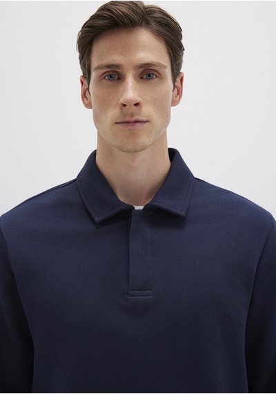Mavi - Polo Yaka Lacivert Sweatshirt 0s10420-82318 Lacivert
