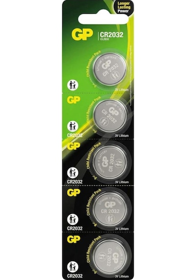 Gp Cr 2032 3v Lityum Düğme Pil 5 Adet