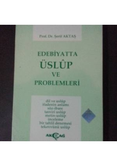 Edebiyatta Üslup ve Problemleri 1993 Yili Basim