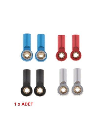 5 Adet Metal M3 Bağlantı Parçası Rot Başı Küresel Mafsal Rotil Rc Araba Robot Servo Bağlantı Ucu
