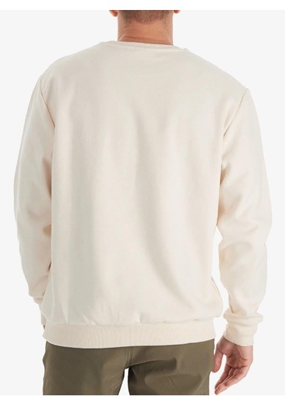 Columbia Cs0274 Csc M Bar Split Crew Sweatshirt Erkek Sweatshirt BEYAZ Beyaz