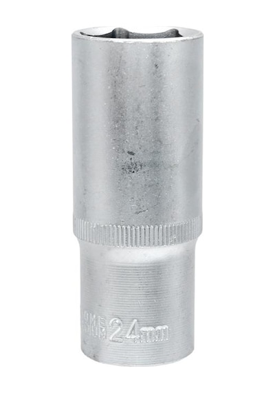 6458 Altı Köşe 1/2" Uzun Derin Lokma Anahtar 24 Mm