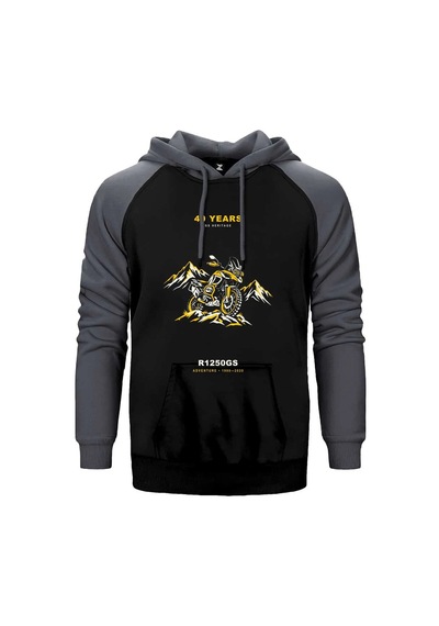 Bmw Alp Keşfi Gri Renk Reglan Kol Sweatshirt / Hoodie
