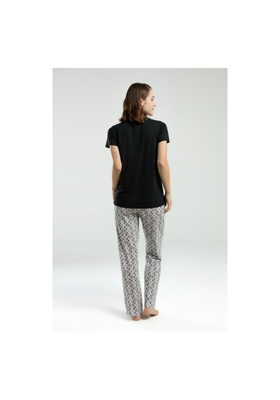Pierre Cardin Kadın Siyah Pijama Takımı Pc8961-s-v2 Siyah