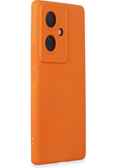 Newface - 283 - Vivo V29 Lite Kılıf Nano İçi Kadife Silikon - Matxzngz - - Turuncu