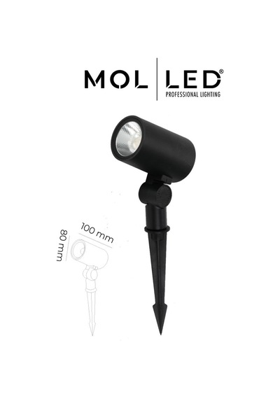 Molled Plato Serisi 20w Siyah Kazıklı Led Çim Armatürü Yeşil - Mol9052-4