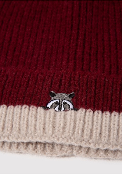 Mavi - Koala Nakışlı Bordo Bere 1913609-24862 Bordo