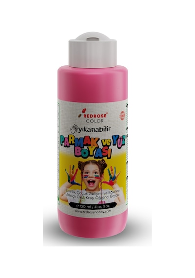 Red Rose Pembe Parmak Boyası 120 ML Yıkanabilir