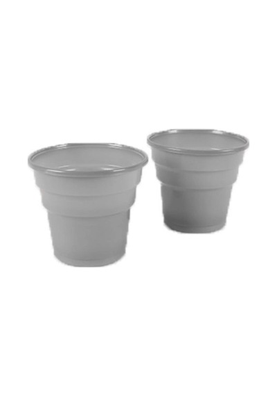 Roll-up Plastik Renkli Bardak Gümüş 25 Adetli Diğer