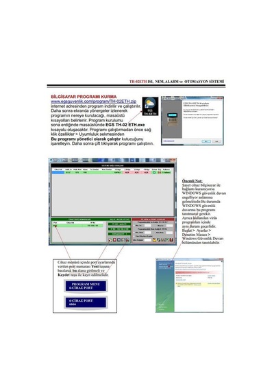 Electrosec Th-02Eg 1 Kanal Isı Ve Nem Takip Sistemi Ethernet Tcp