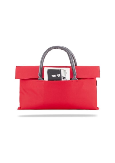 Classone Byn-el002 Wtxpro Su Geçirmez Kumaş 13-14 İnch Bayan Laptop, Notebook, Apple Uyumlu MacBook Air El Çantası- Tote Bag - Kırmızı