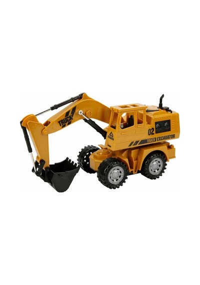 1:24 Işıklı Usb Şarjlı Uzaktan Kumandalı Ekskavatör 5 Kanal Hareketli Rc Excavator