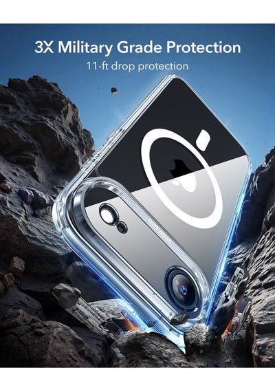 Esr Apple Uyumlu iPhone Air Kameralı Kontrol Özellikli Classic Hibrit Manyetik Kılıf Şeffaf Transparent