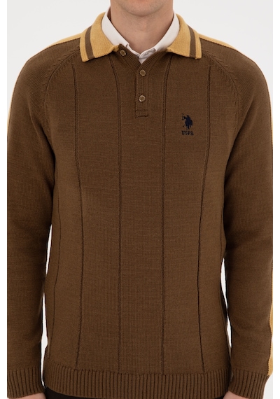 U.s. Polo Assn. Erkek Haki Kazak /triko 50315043-vr027 Hakı