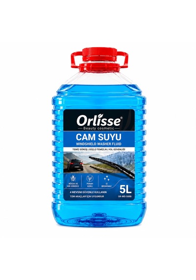 Orlisse Beauty Cosmetic Cam Suyu 5 Litre Mavi-böcek Ve Kir Sökücü Etkili Formül