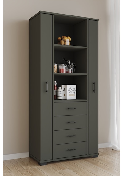 Aeka Ae-2204 Avrasya Çok Amaçlı 2 Kapaklı Raflı Çekmeceli Kiler Mutfak Dolabı Modern Tasarım 170x138x77,5 Antrasit/gri Aeka Ae-2204 Avrasya Çok Amaçlı 2 Kapaklı Raflı Çekmeceli Kiler Mutfak Dolabı Modern Tasarım 170x138x77,5 Antrasit/gri